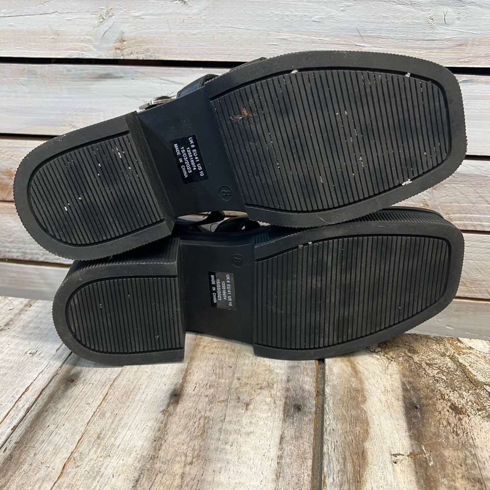 Asos Design Black Platform Gladiator Sandals Chun… - image 6